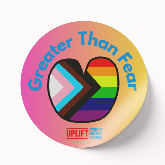 Greater Than Fear – Pride Sticker
