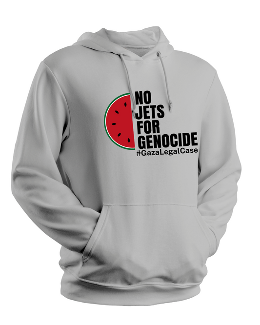 No Jets For Genocide Hoodie. Light colours