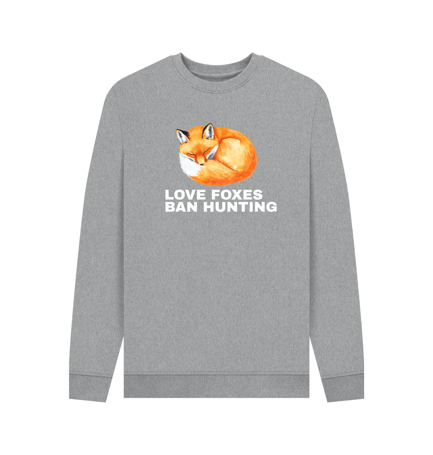 Light Heather Printed Sweater Front