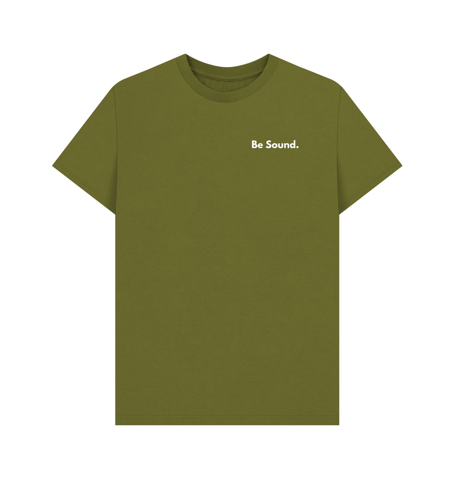 Moss Green Printed T-shirt Front