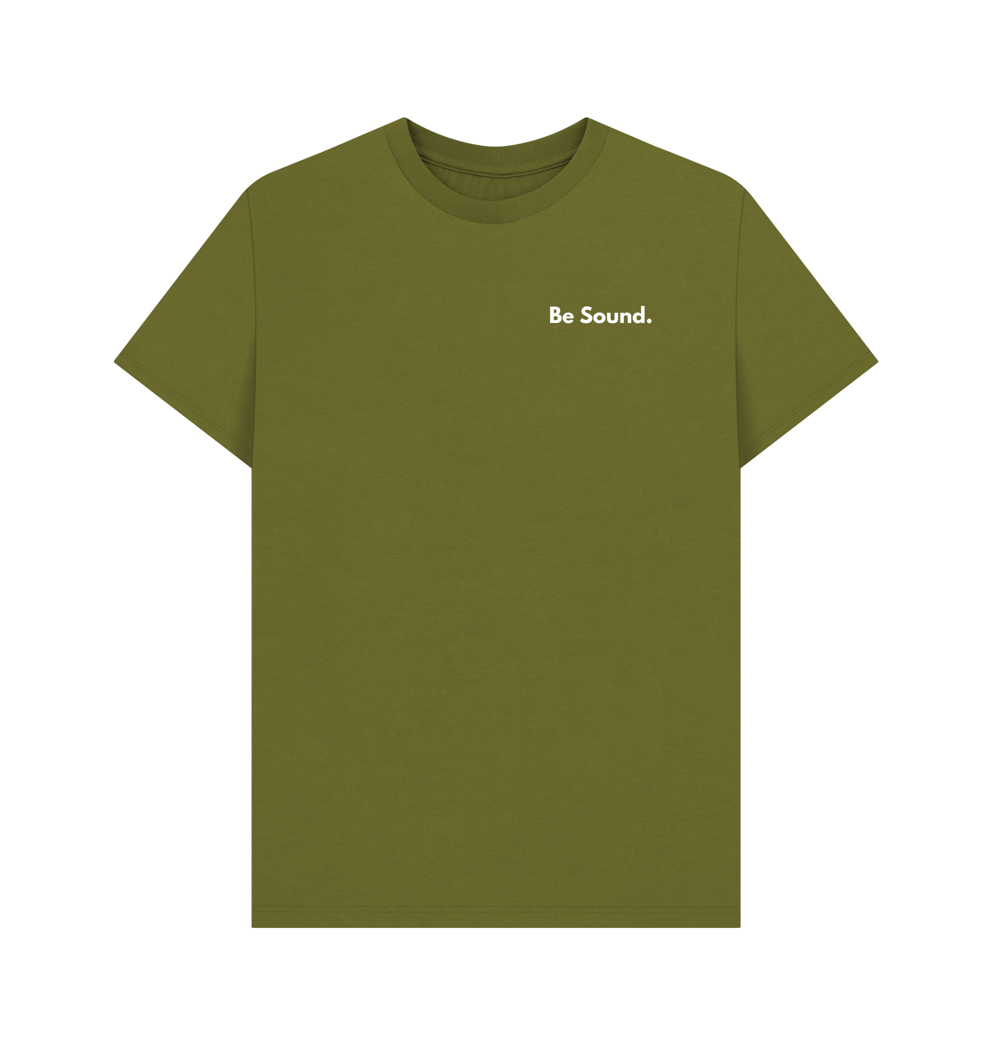 Moss Green Printed T-shirt Front