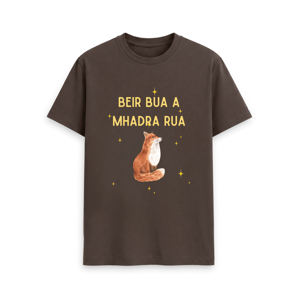 Chocolate Printed T-shirt Front