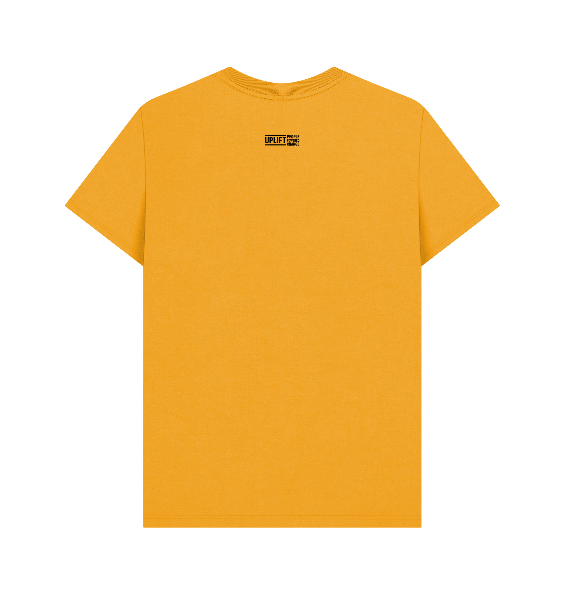 Mustard Printed T-shirt Back