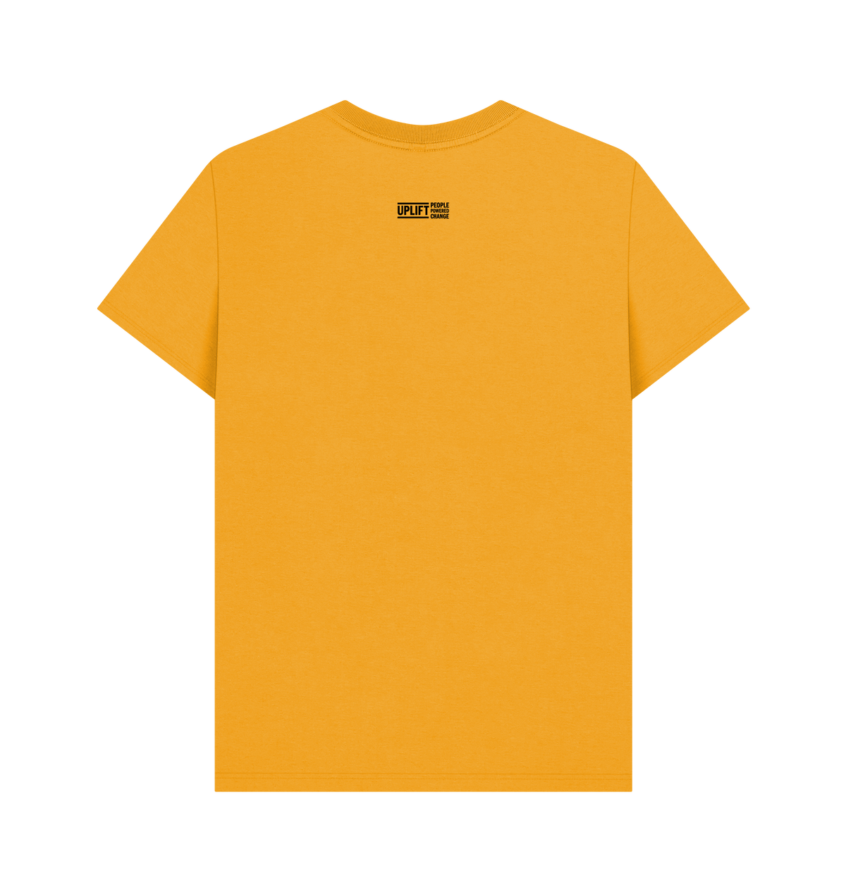 Mustard Printed T-shirt Back