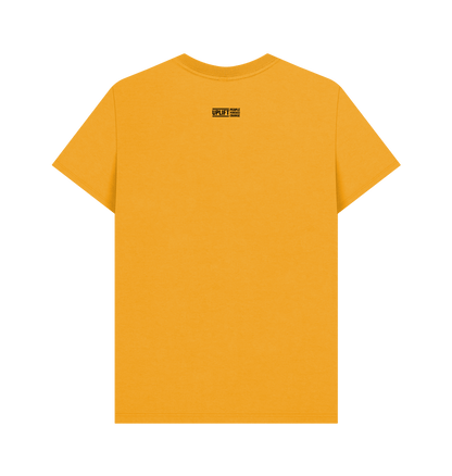 Mustard Printed T-shirt Back