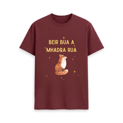 Red Wine Printed T-shirt Front