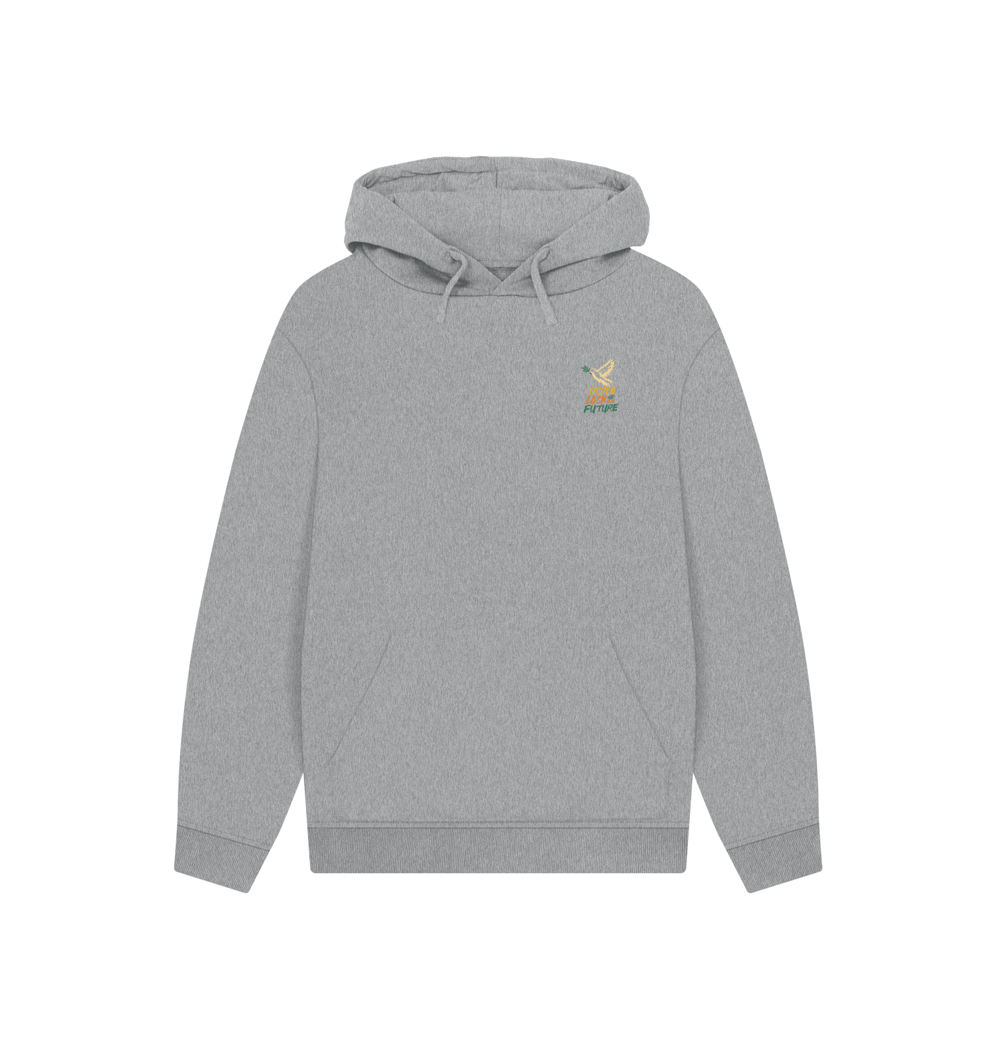 Athletic Grey Printed Hoody Front