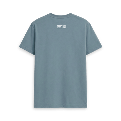 Stone Blue Printed T-shirt Back