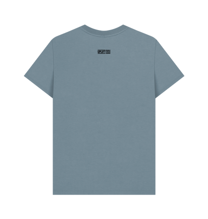 Stone Blue Printed T-shirt Back