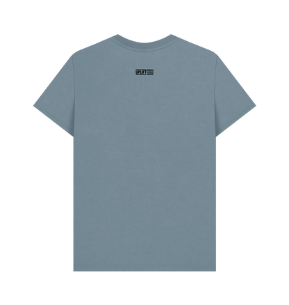 Stone Blue Printed T-shirt Back