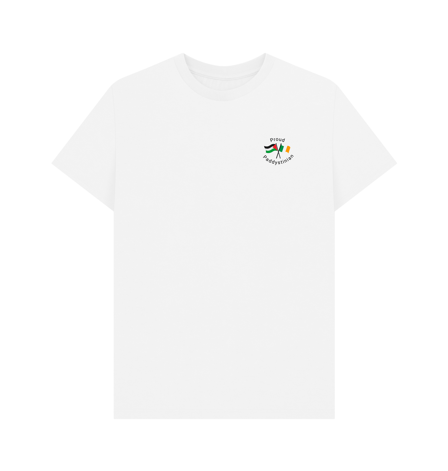 White Printed T-shirt Front