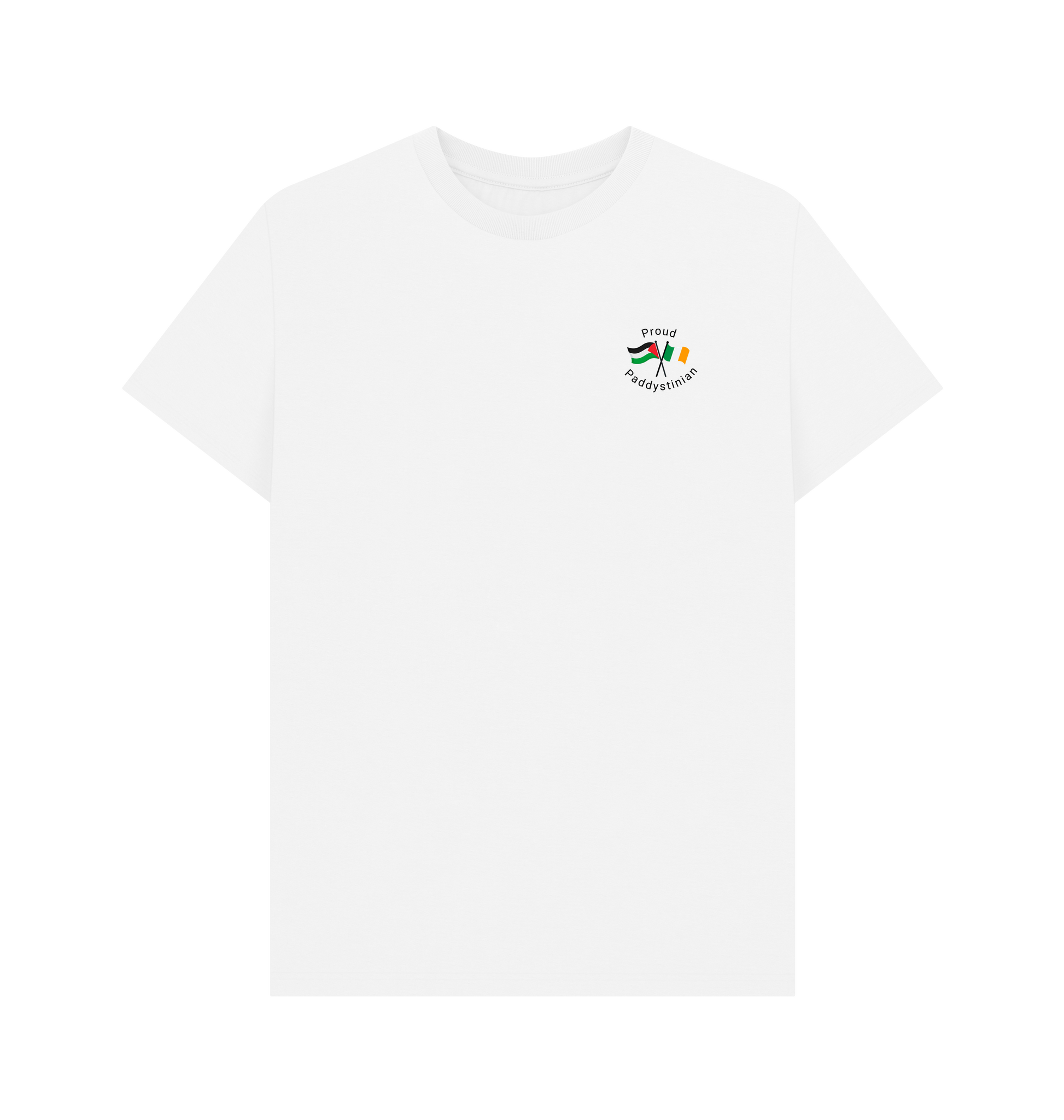 White Printed T-shirt Front