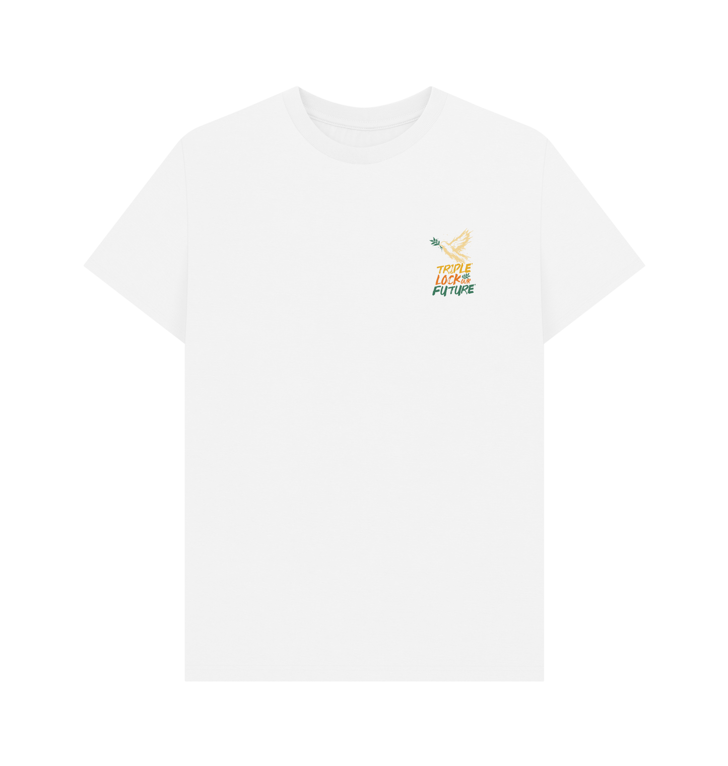White Printed T-shirt Front