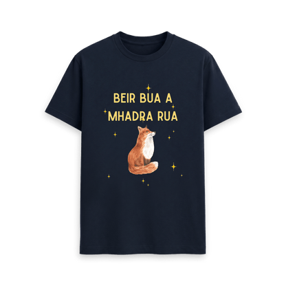 Navy Blue Printed T-shirt Front