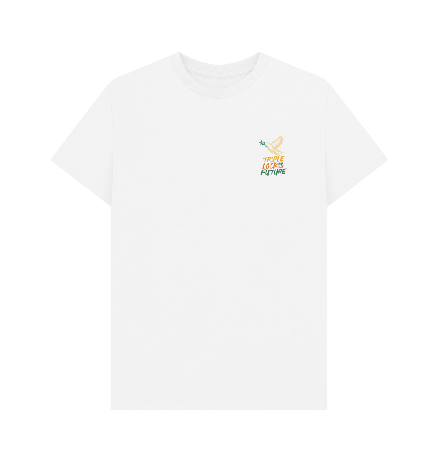 White Printed T-shirt Front