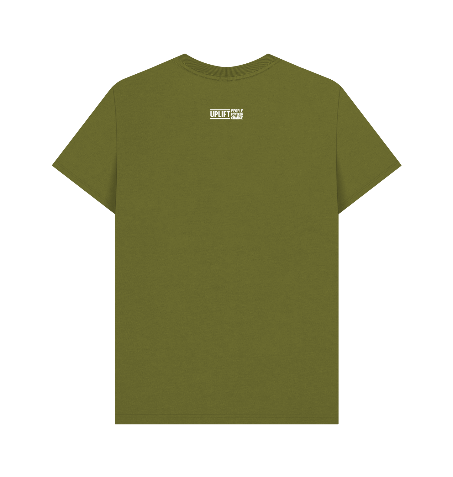 Moss Green Printed T-shirt Back