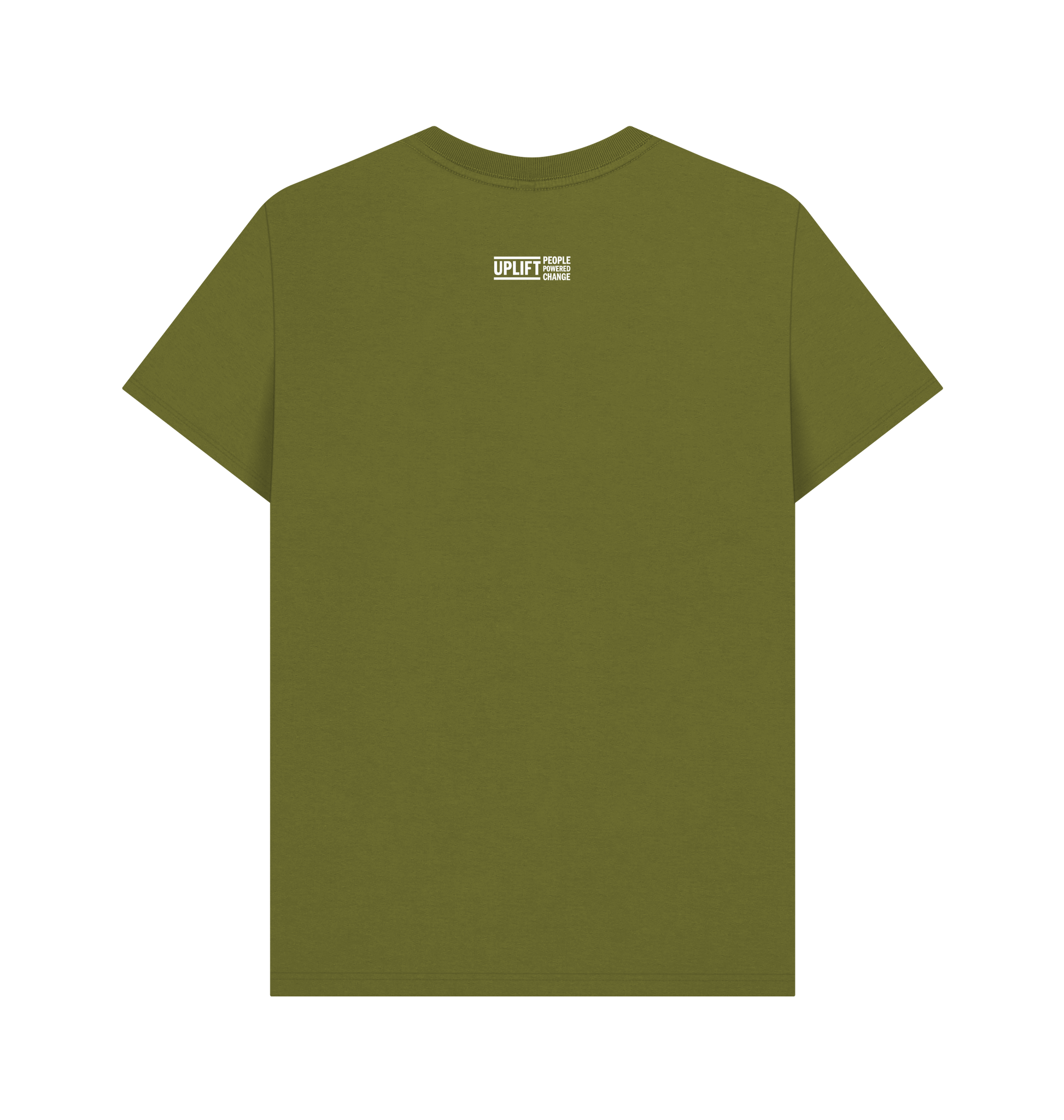 Moss Green Printed T-shirt Back