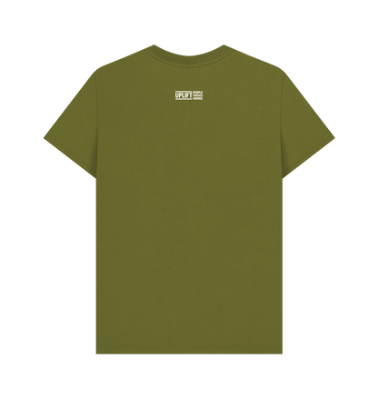 Moss Green Printed T-shirt Back