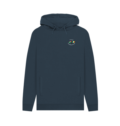 Navy Printed Hoody Front