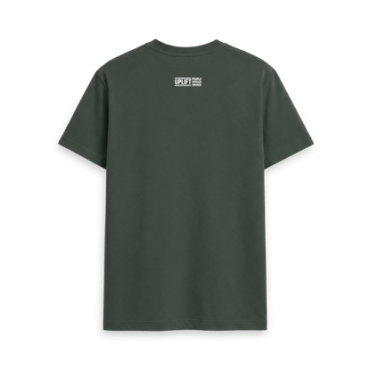 Dark Grey Printed T-shirt Back