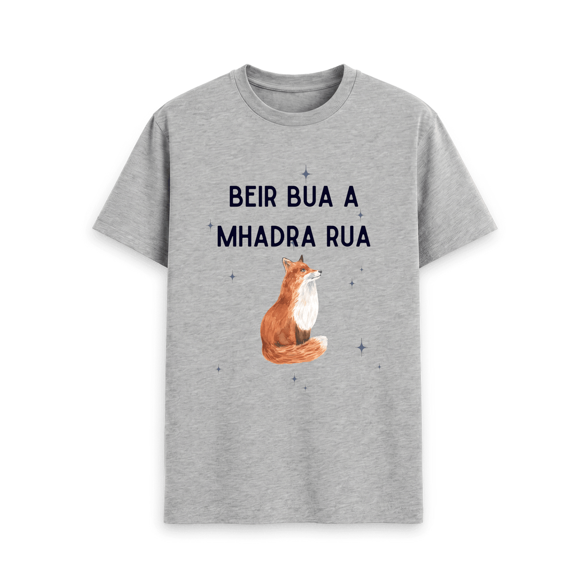 Athletic Grey Printed T-shirt Front