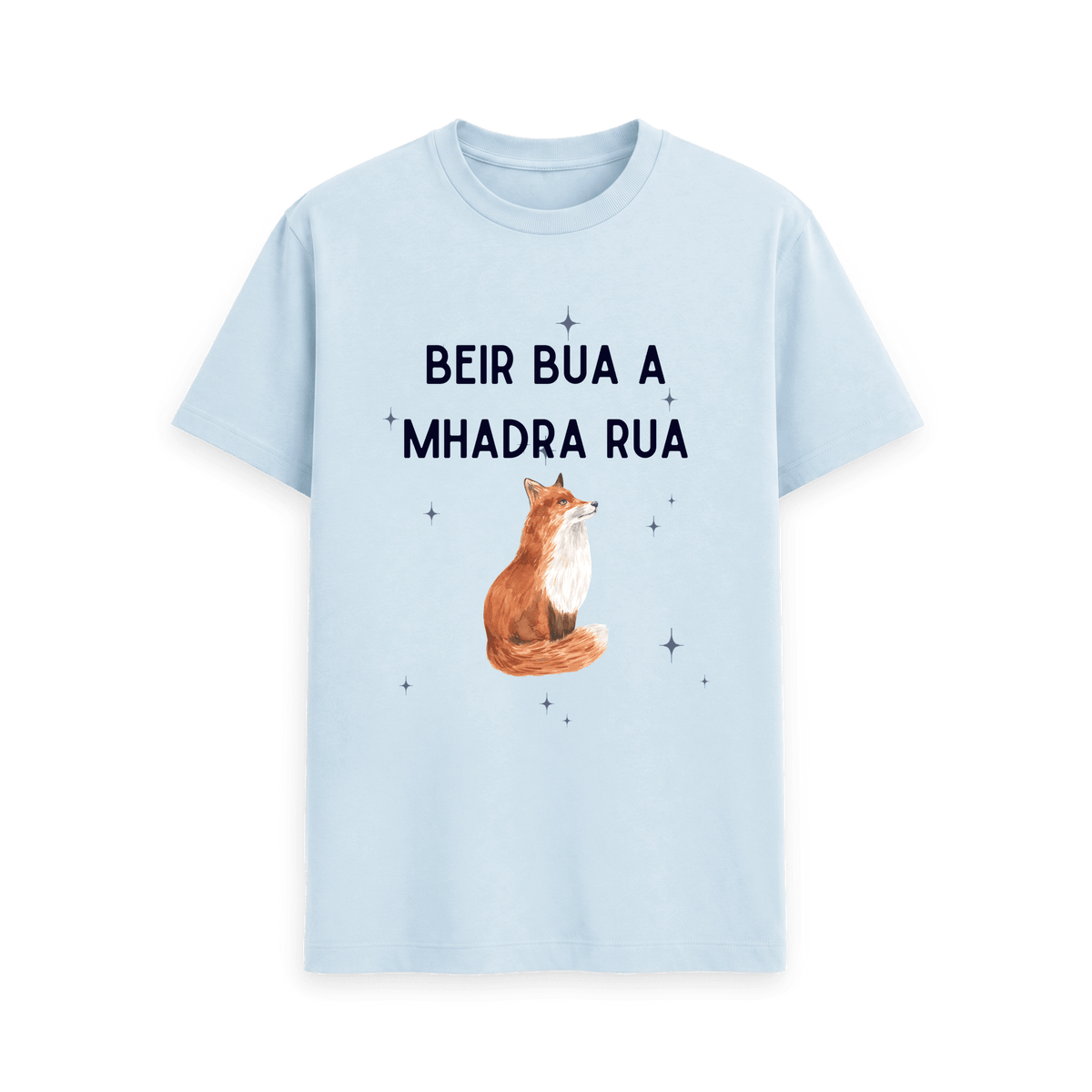 Sky Blue Printed T-shirt Front