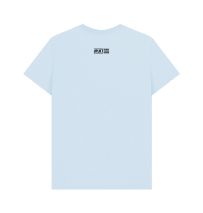 Sky Blue Printed T-shirt Back