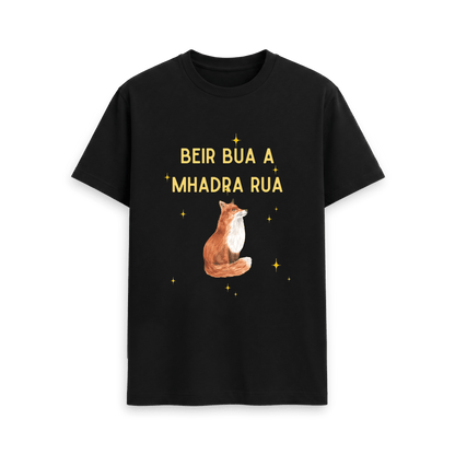 Black Printed T-shirt Front