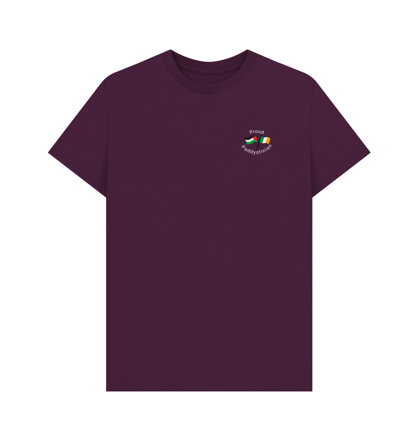 Purple Printed T-shirt Front