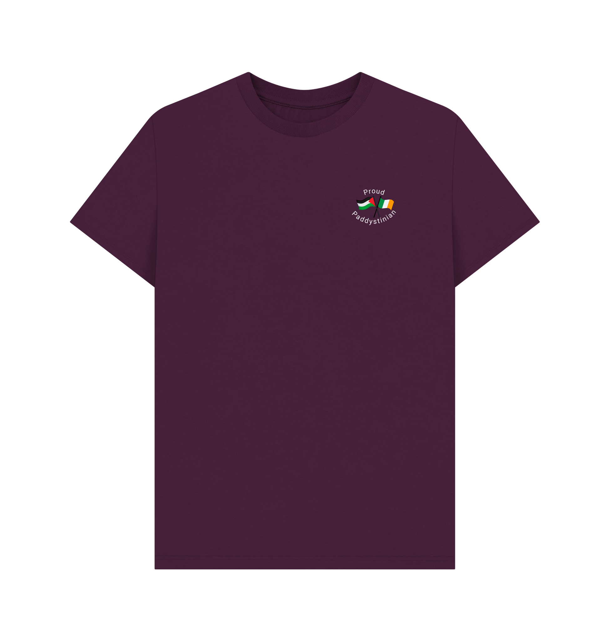 Purple Printed T-shirt Front
