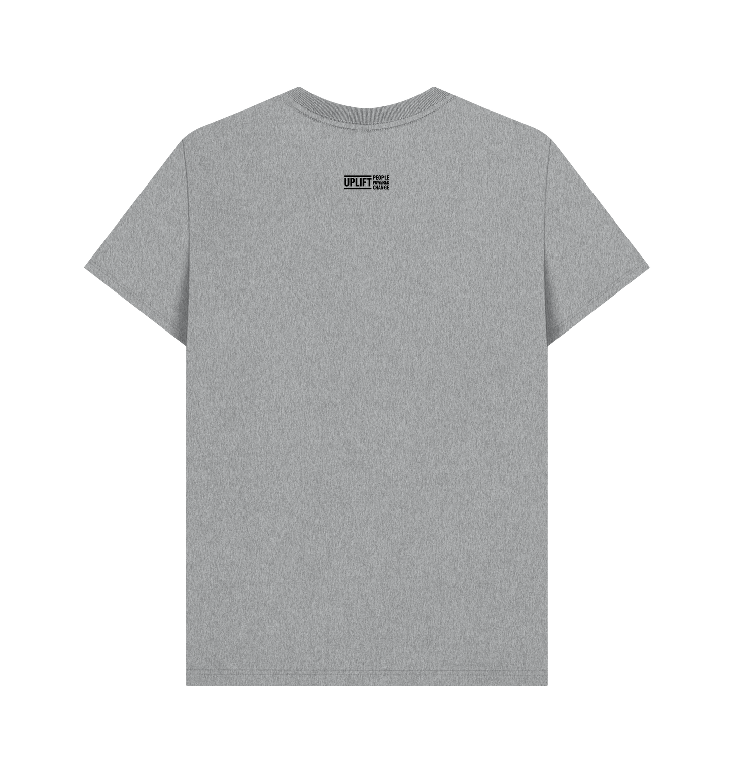 Athletic Grey Printed T-shirt Back