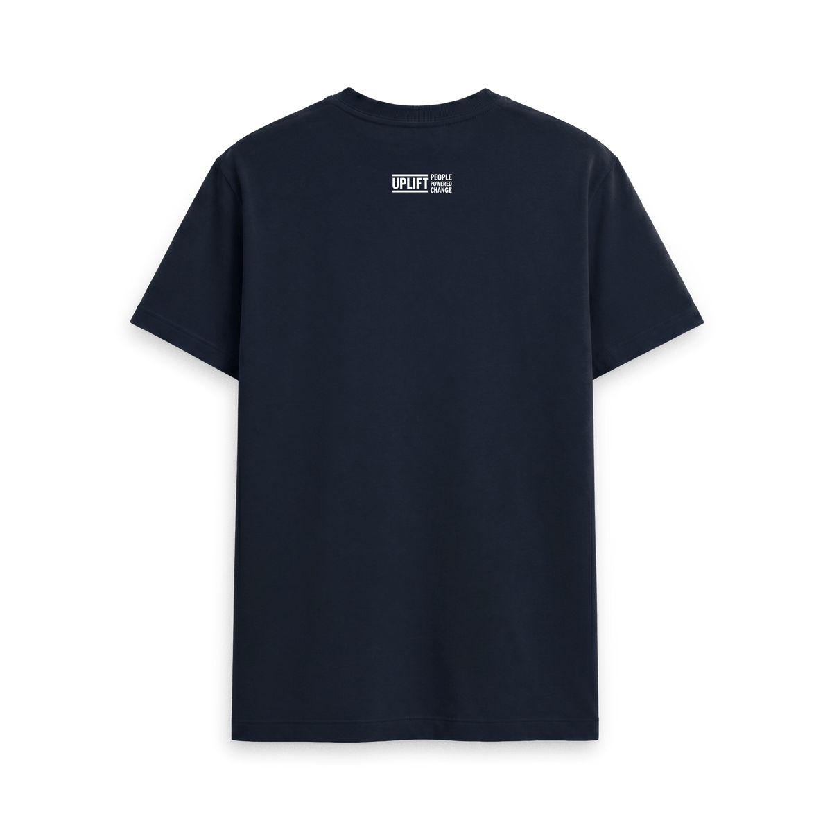 Navy Blue Printed T-shirt Back