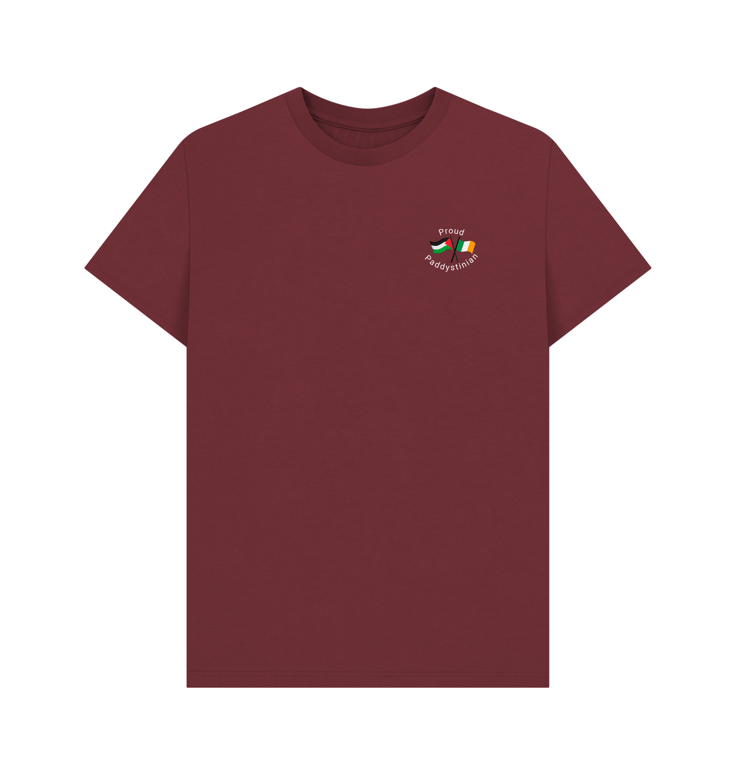 Red Wine Printed T-shirt Front