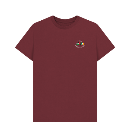 Red Wine Printed T-shirt Front