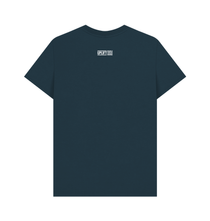 Denim Blue Printed T-shirt Back