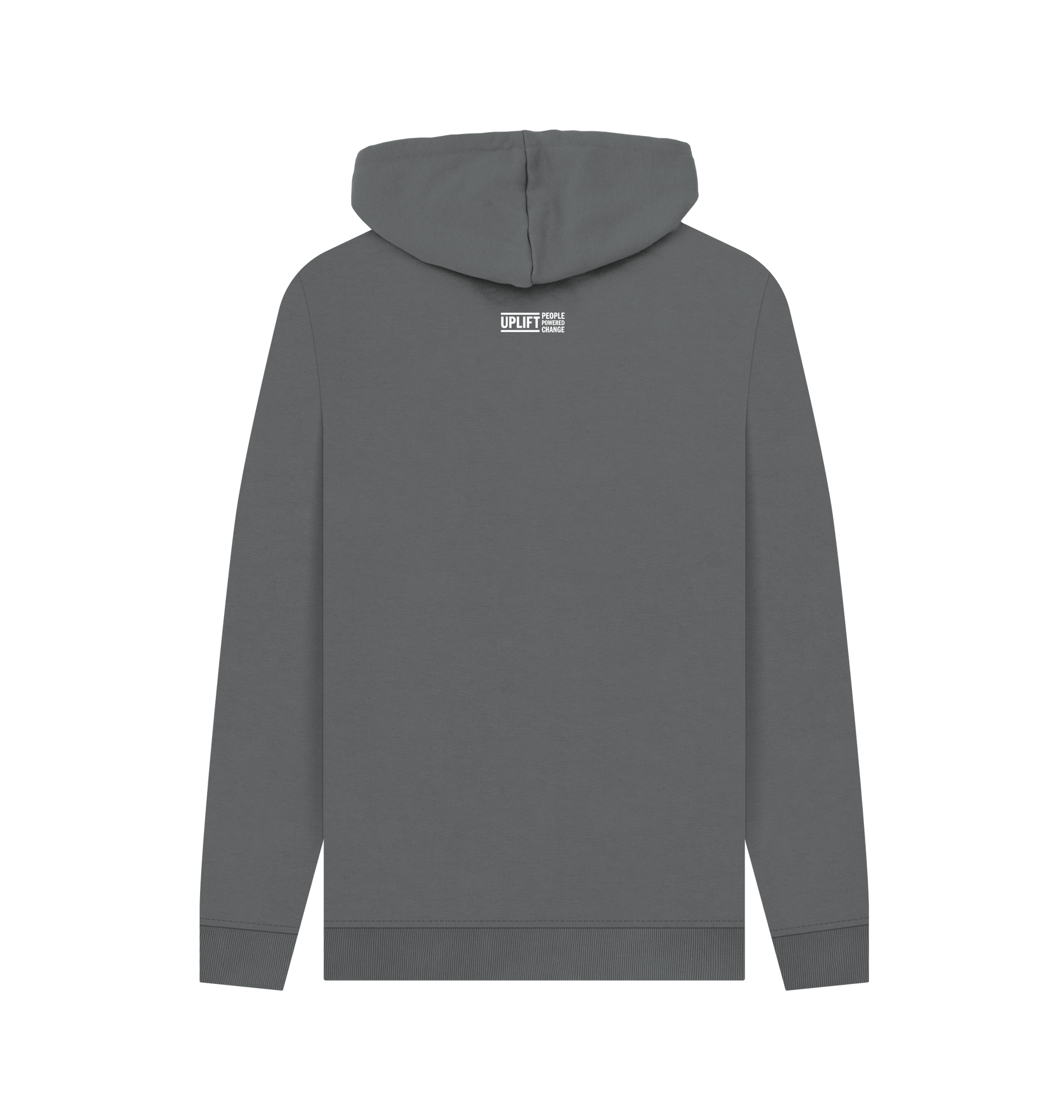 Slate Grey Printed Hoody Back