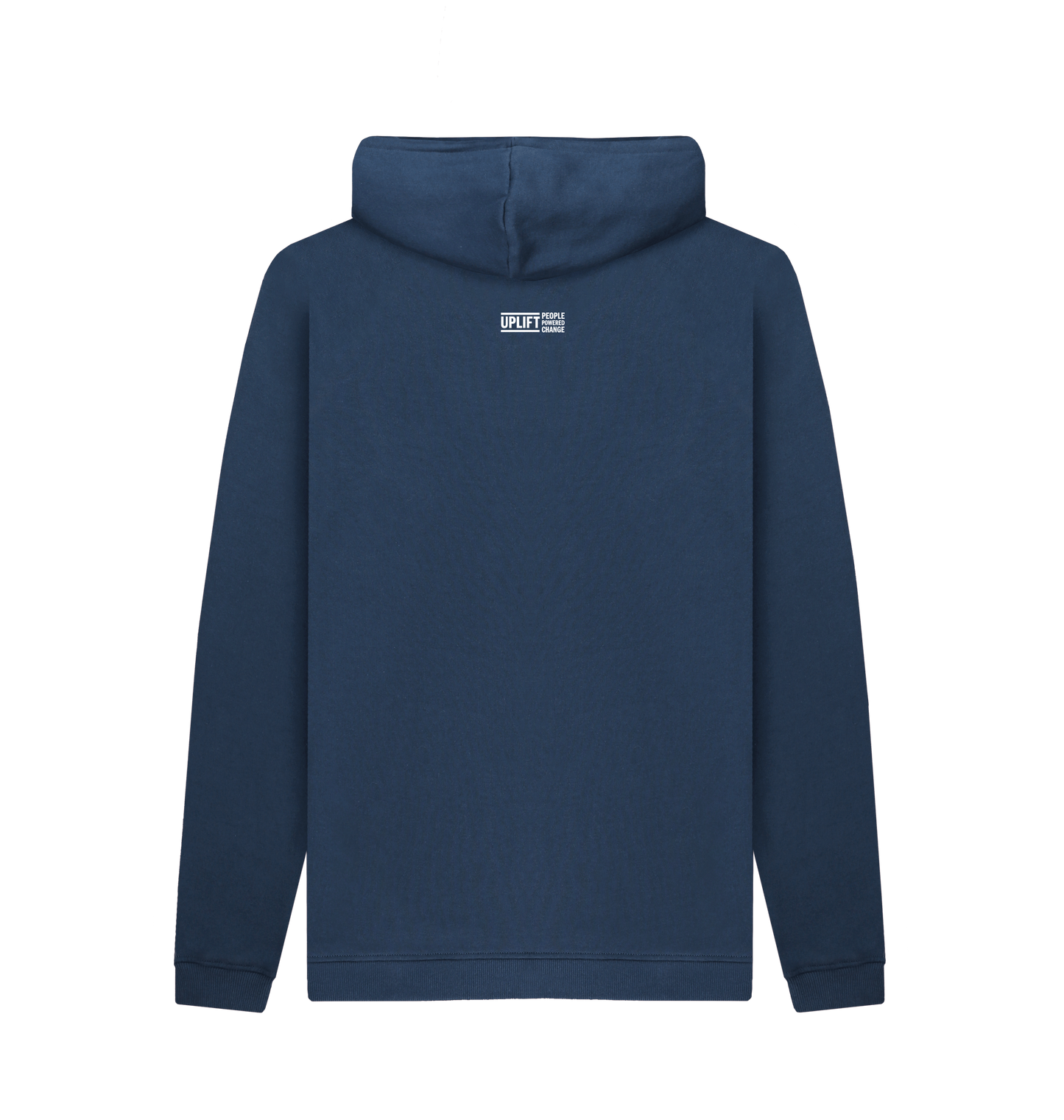 Navy Printed Hoody Back