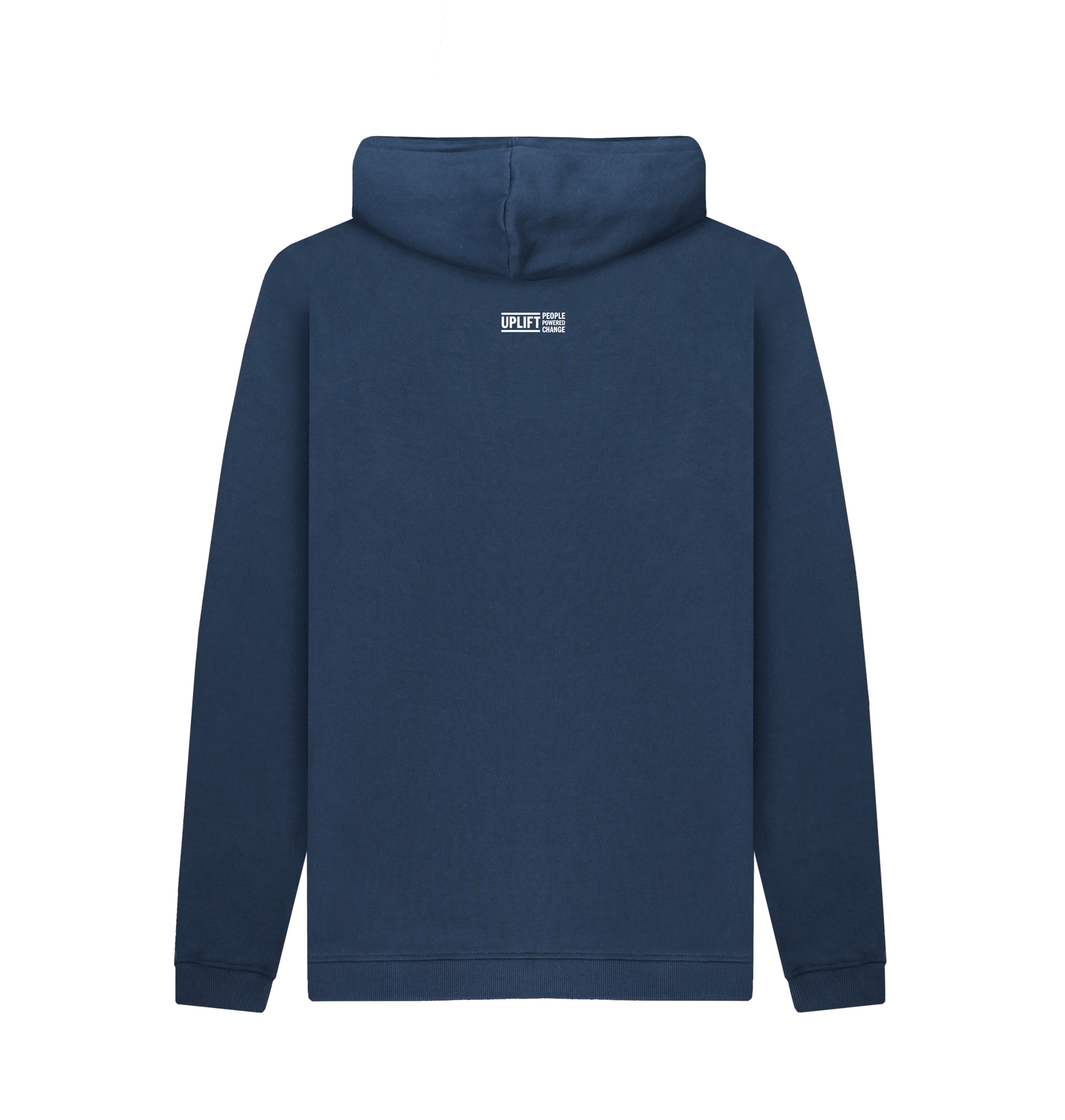 Navy Printed Hoody Back