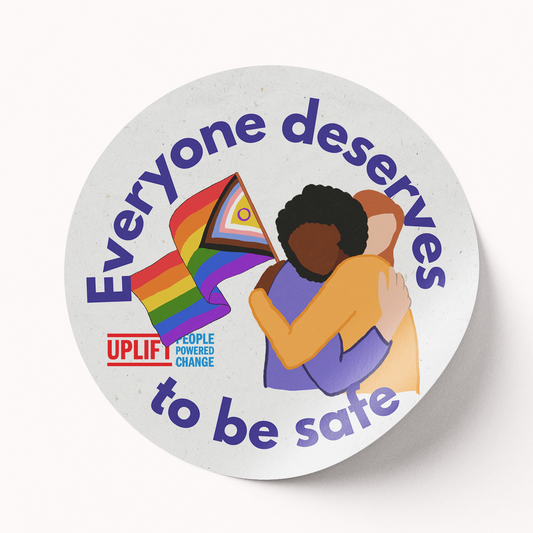 Everyone deserves to be safe Sticker