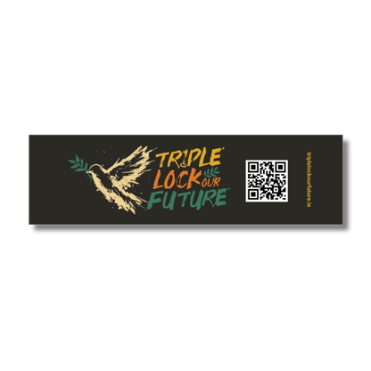 Triple Lock our Future Car Sticker