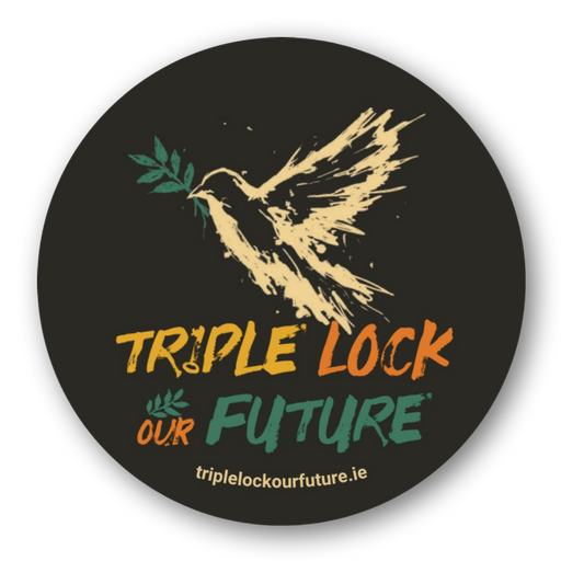 Triple Lock our Future Round sticker
